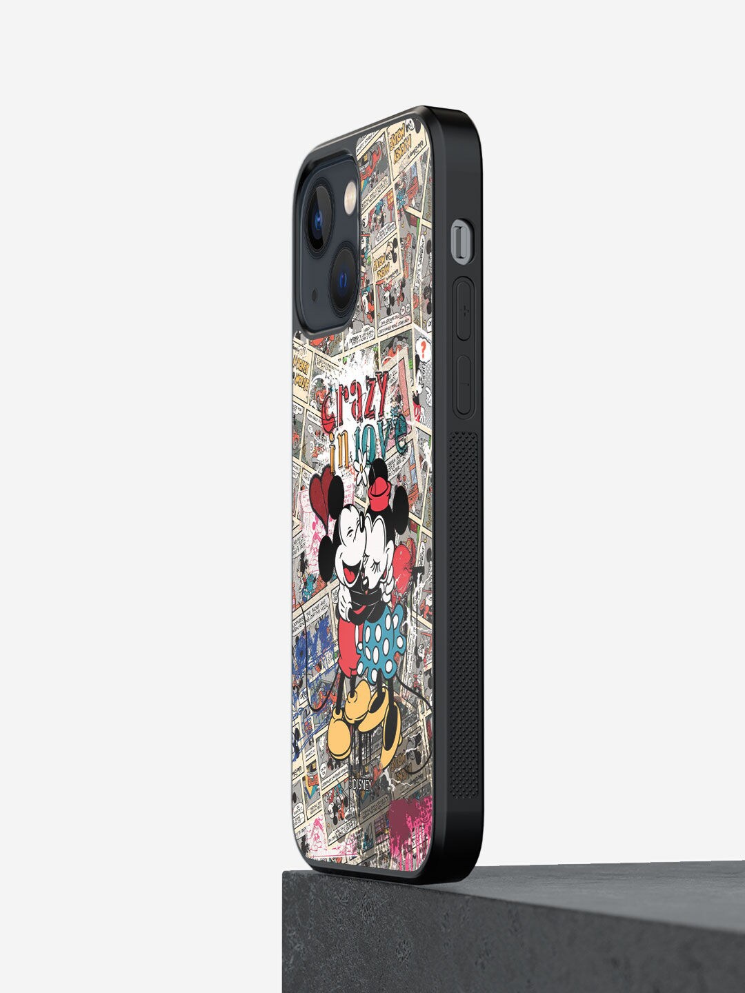 

Macmerise White & Red Mickey Mouse Printed iPhone 13 Bumper Case