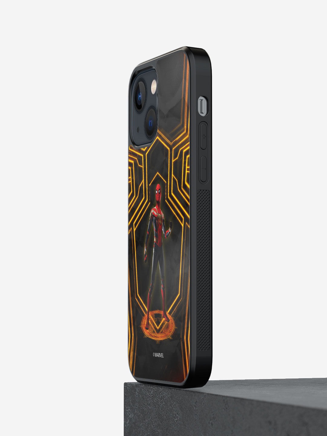 

macmerise Black & Yellow Spiderman Printed iPhone 13 Bumper Case