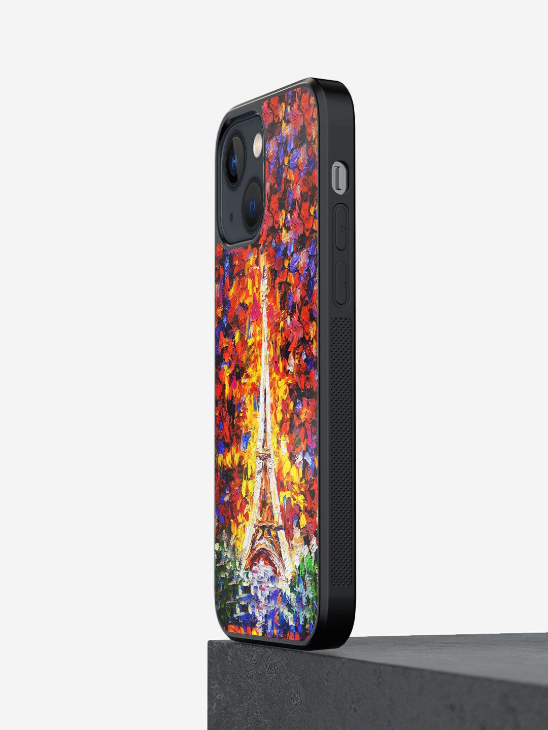 

macmerise Red & Blue Artistic Eifel Printed iPhone 13 Bumper Mobile Phone Case
