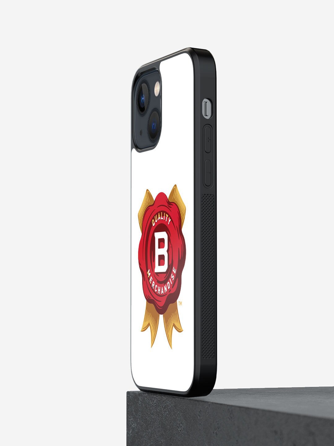 

macmerise Black Printed Jim Beam Rosette Design iPhone 13 Phone Back Case