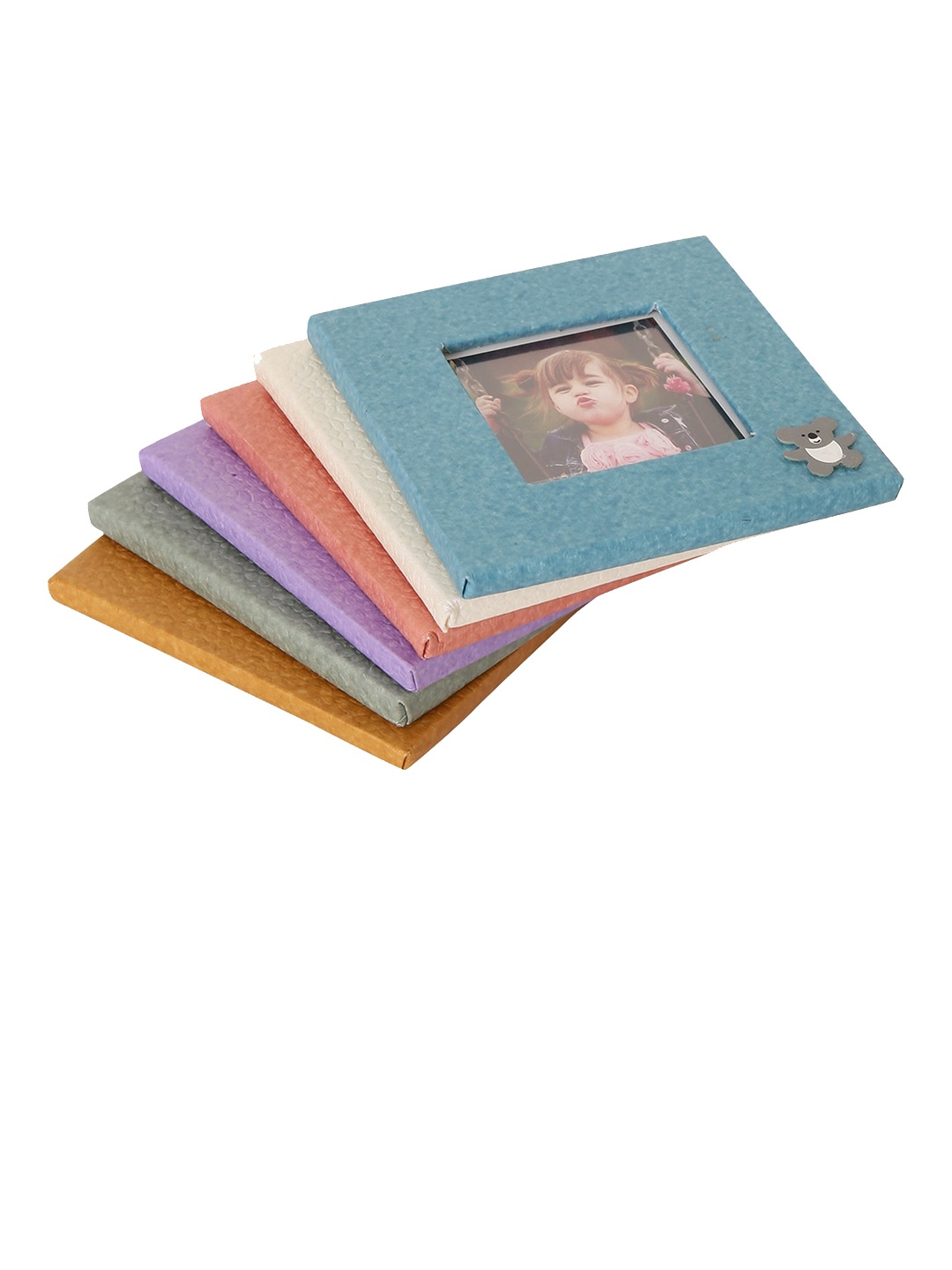 

MiArcus Kids Set Of 6 Solid Table Photo Frames, Blue