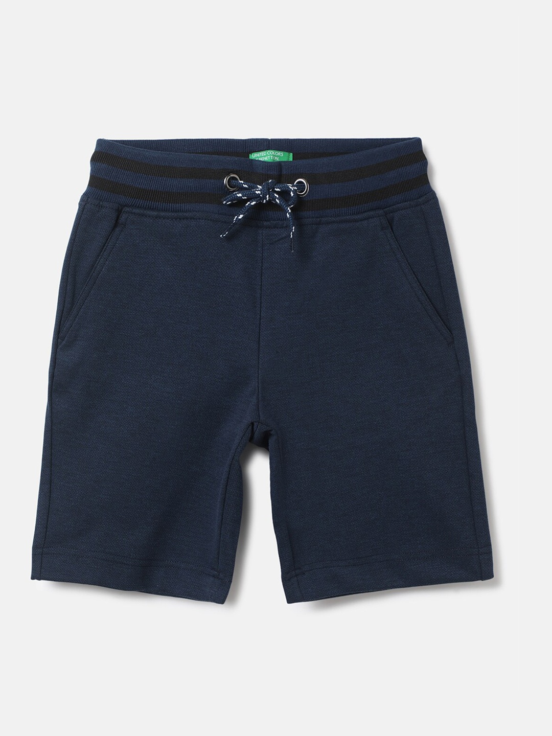 

United Colors of Benetton Boys Navy Blue Cotton Shorts