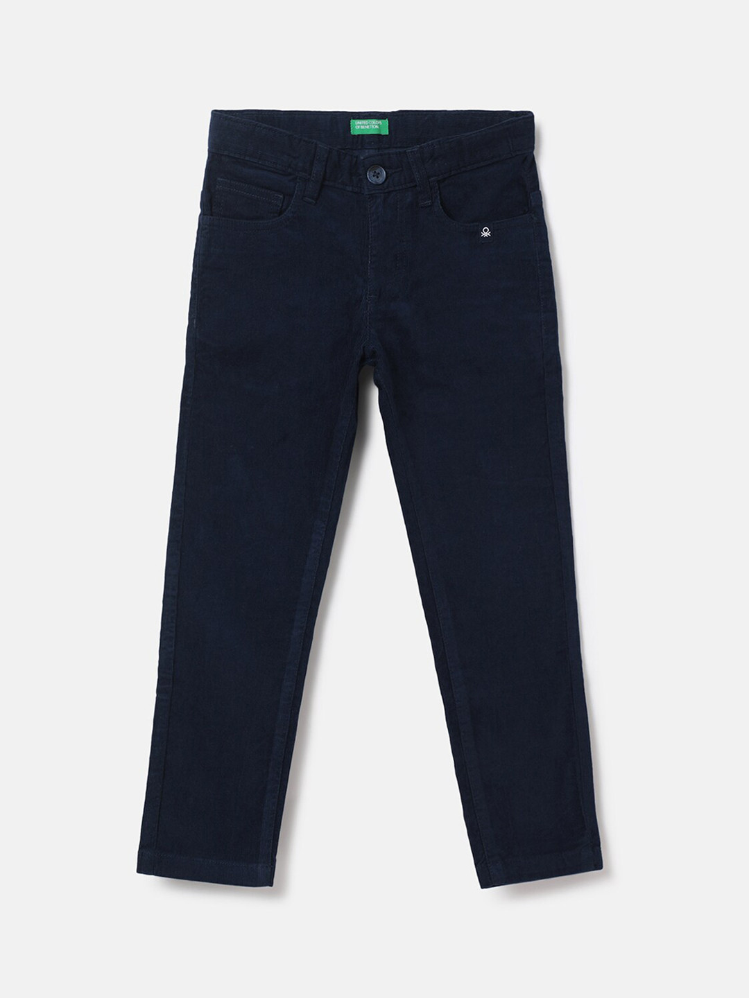 

United Colors of Benetton Boys Navy Blue Cotton Slim Fit Jeans