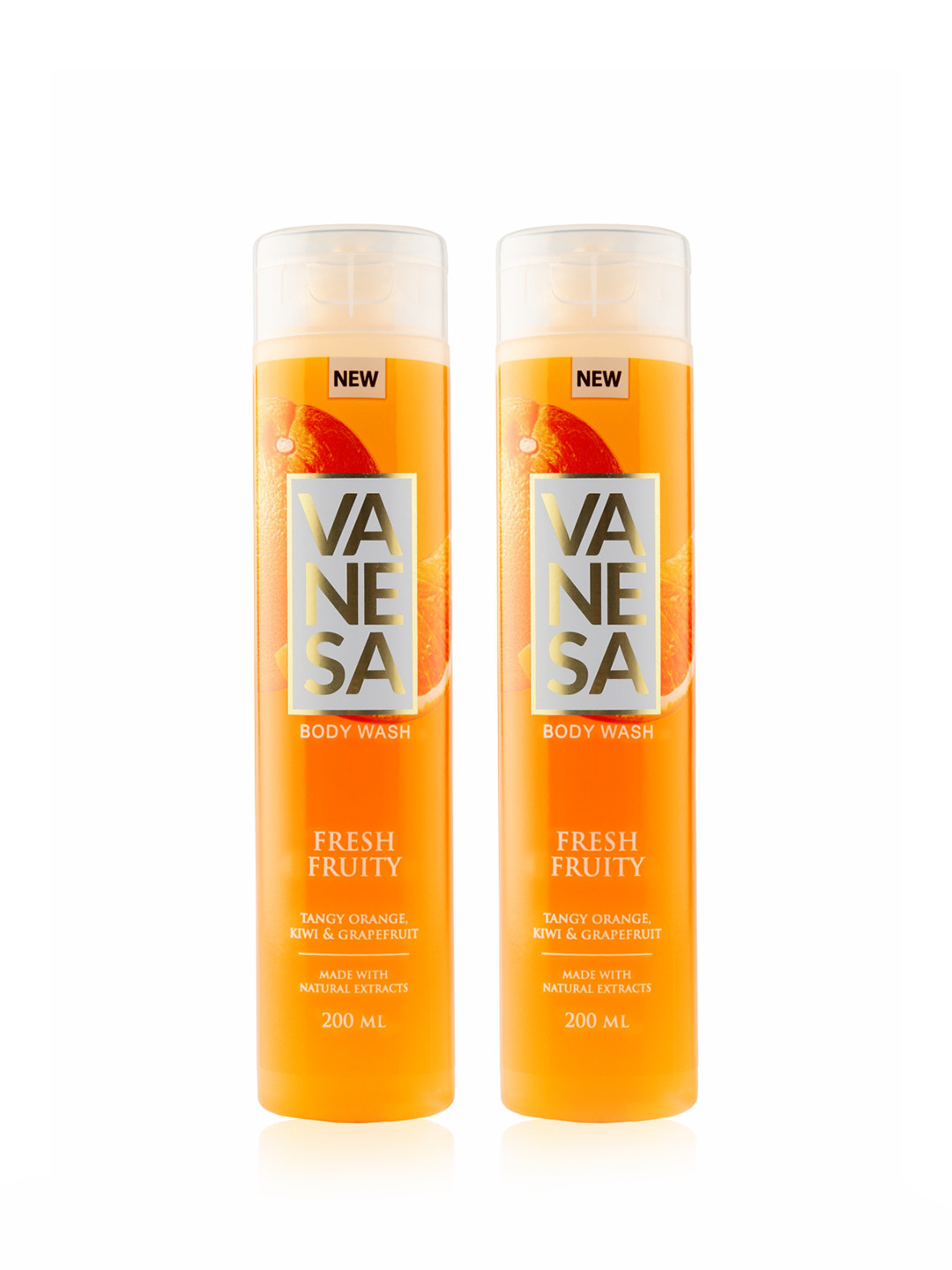 

Vanesa Pack of 3 Fresh Fruity of Orange, Kiwi & Grapefruit Body Wash 400 ml