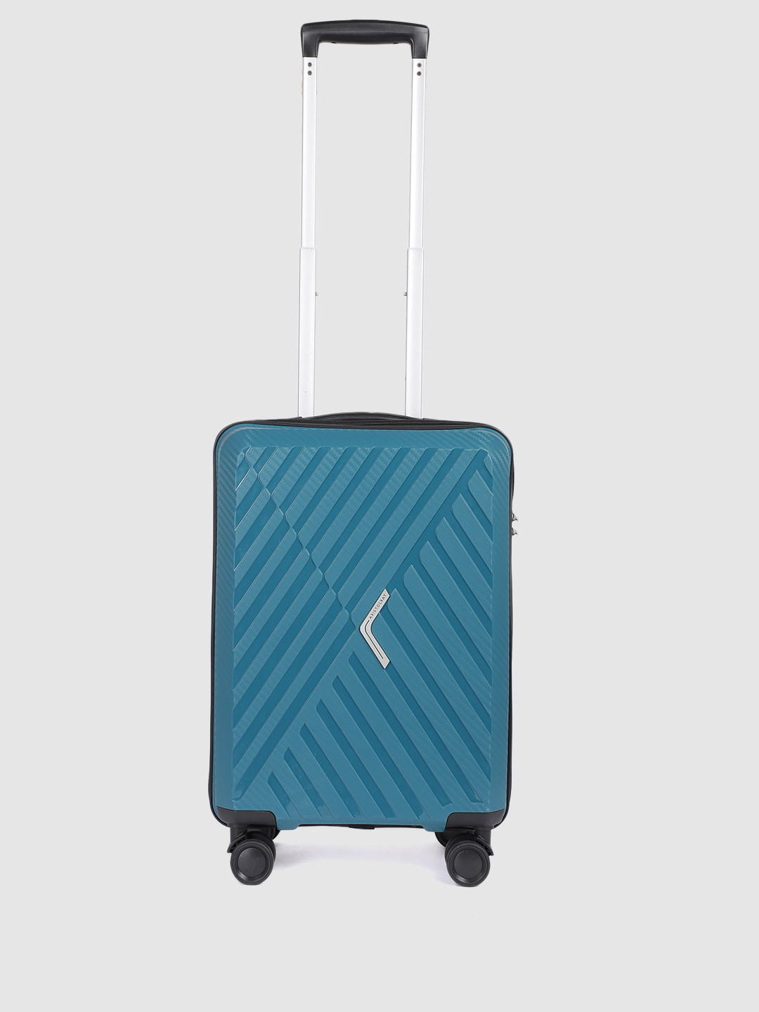 

Aristocrat Unisex Blue Solid 360 Degree Rotation Cabin Hard Trolley Bag- 42.73 L
