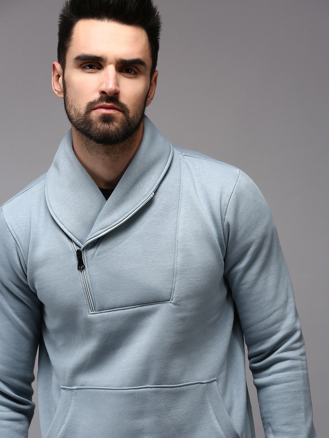 

SHOWOFF Men Blue Cotton Sweatshirt