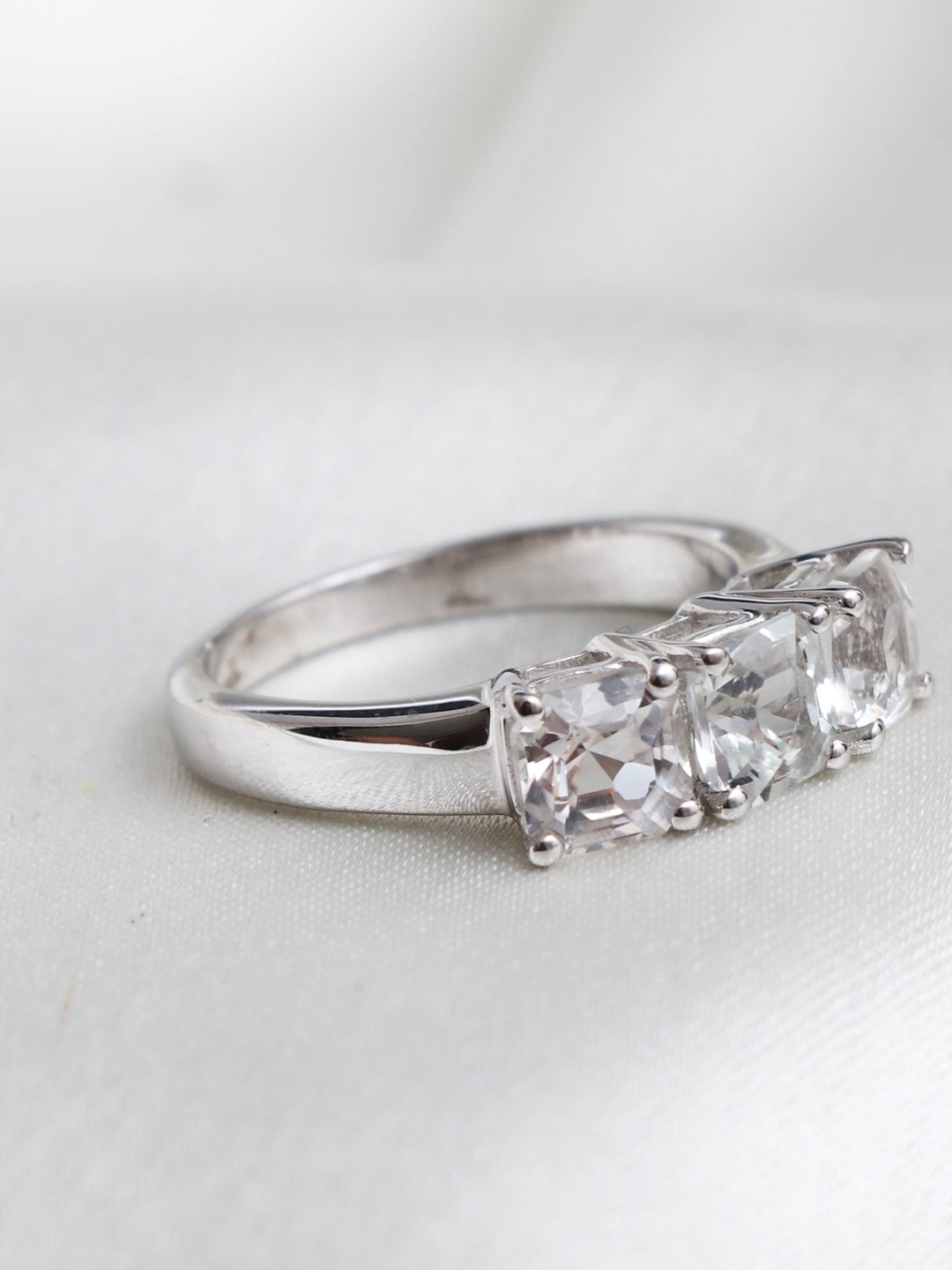 

HIFLYER JEWELS White Rhodium-plated Ring, Silver