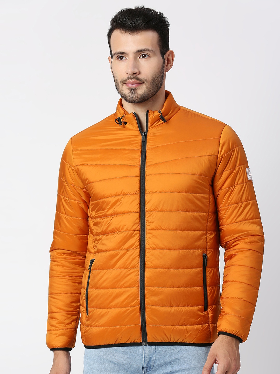 

Pepe Jeans Men Polyester Padded Jacket, Orange