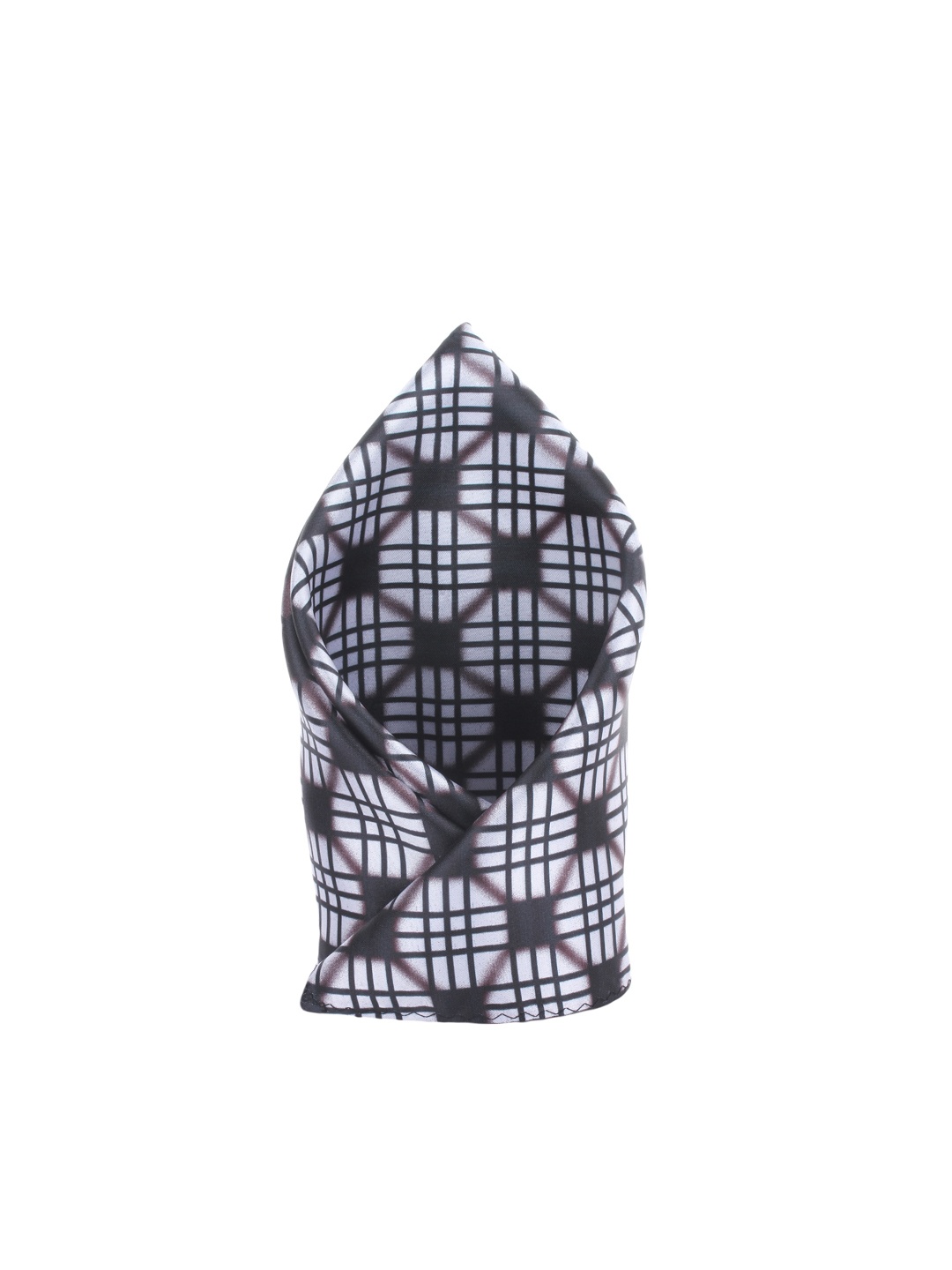 

Alvaro Castagnino Men White & Black Printed Pocket Square