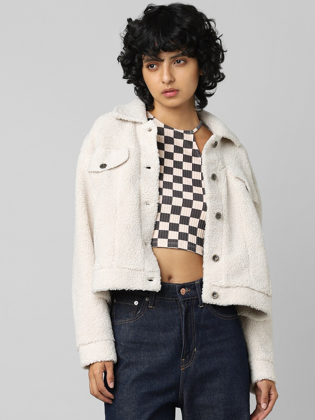 

ONLY Women Off White Solid Regular Tailored Jacket