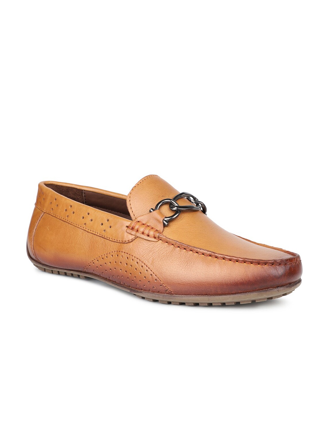 

PRIVO by Inc.5 Men Tan Leather Loafers