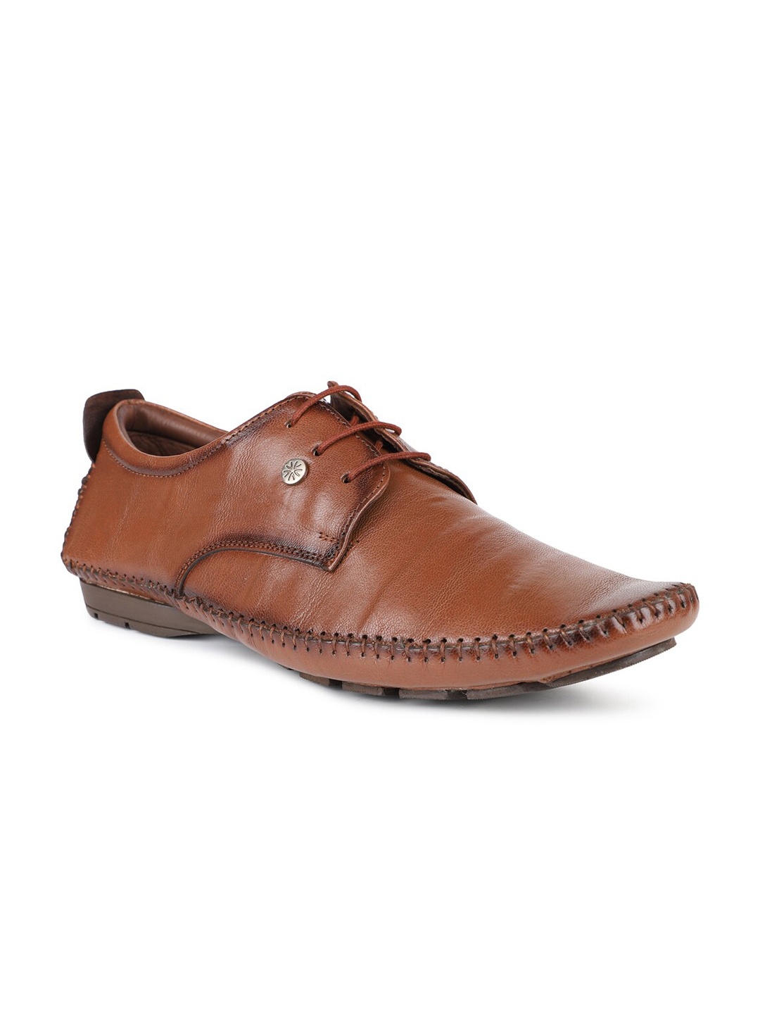 

PRIVO by Inc.5 Men Tan Leather Derbys