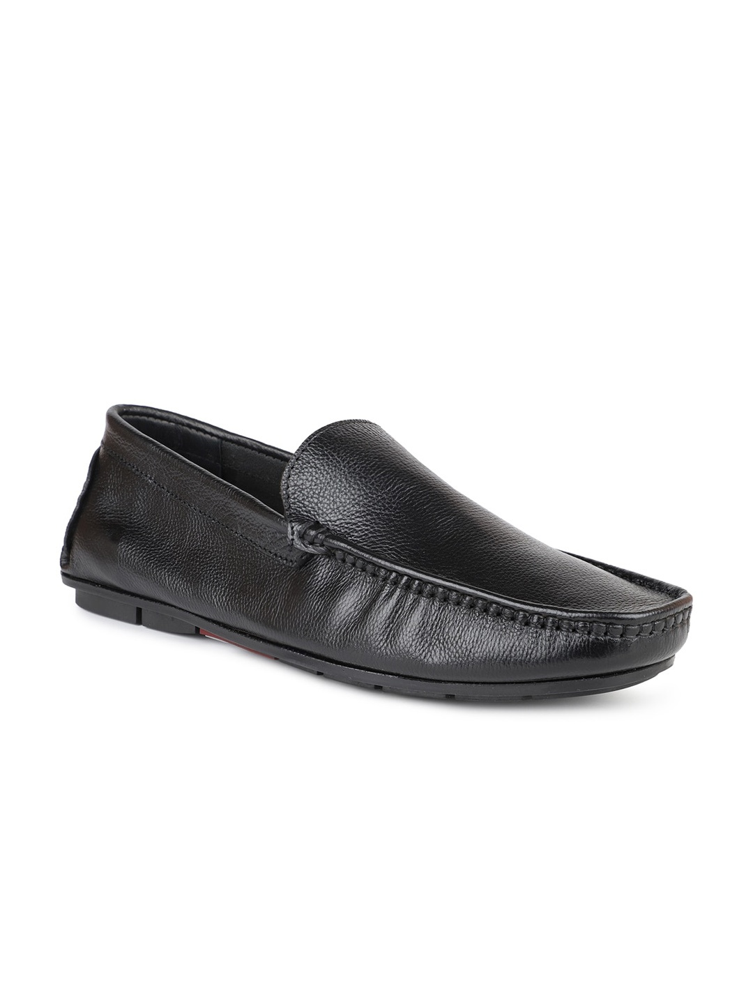

PRIVO by Inc.5 Men Black Leather Loafers