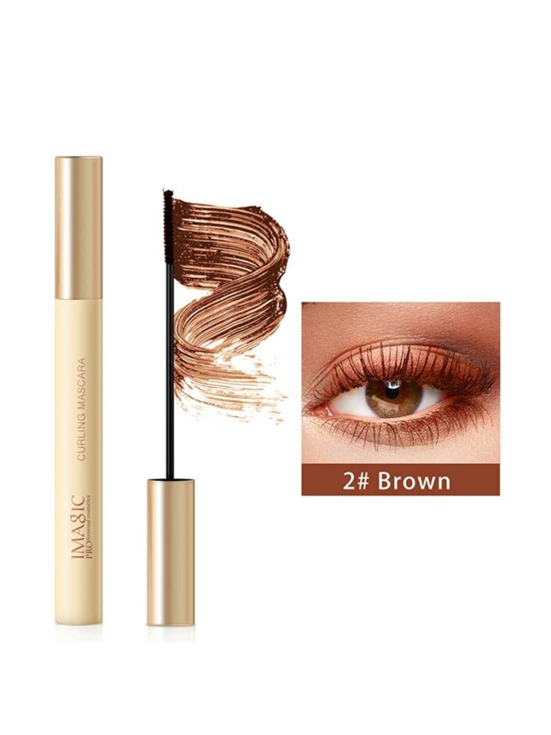 

IMAGIC Waterproof & Long-Lasting Curling Mascara 23g - Brown 2