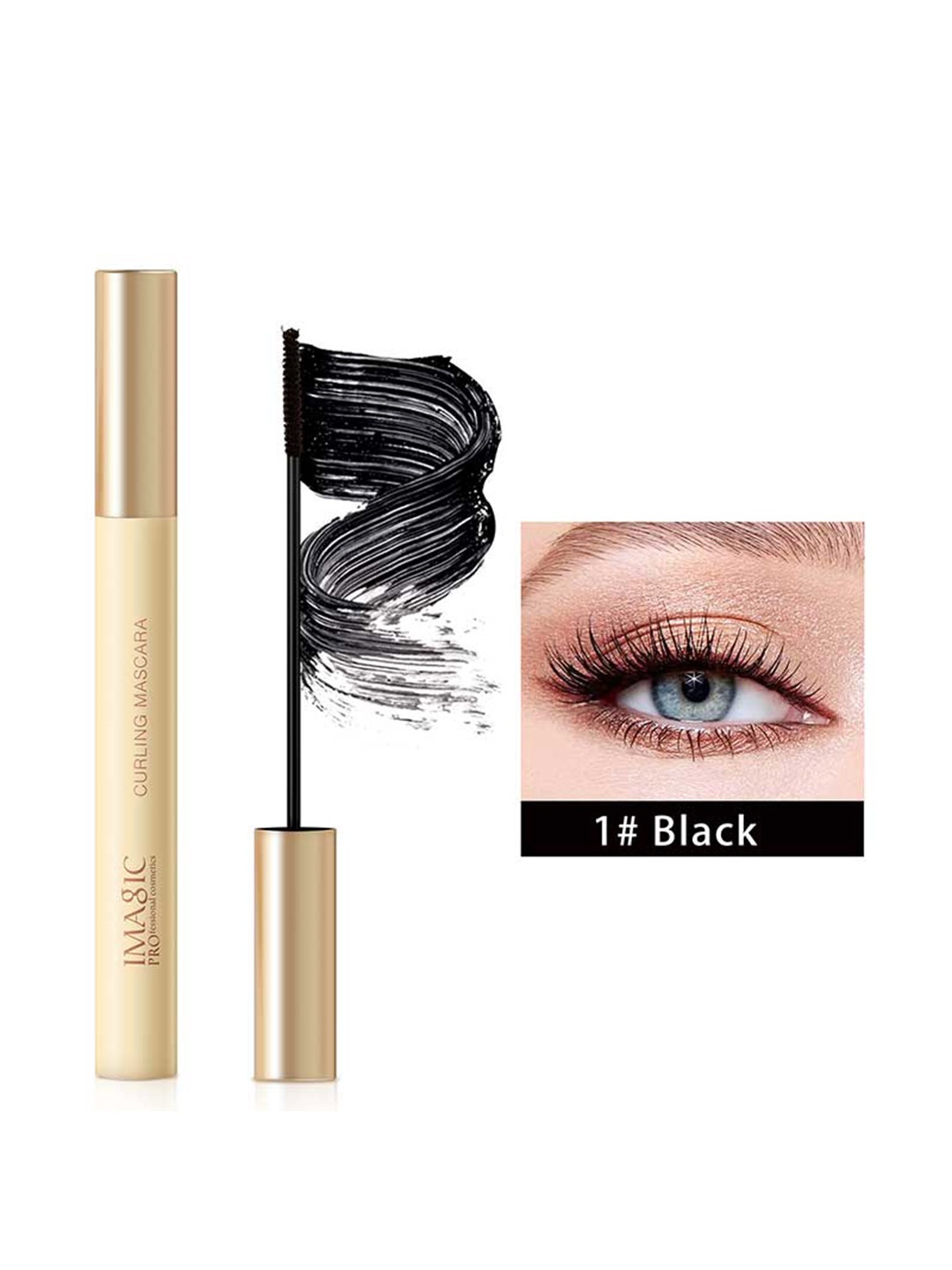 

IMAGIC Waterproof & Long-Lasting Curling Mascara 23g - Black 1