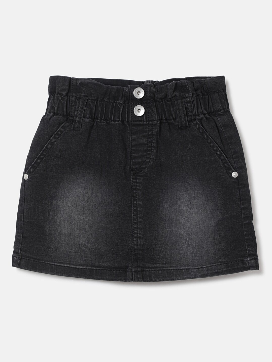 

United Colors of Benetton Infants Black Washed Above Knee Length Skirt
