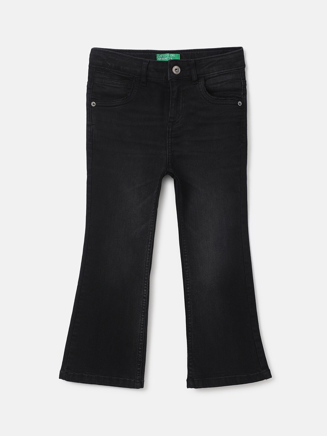 

United Colors of Benetton Girls Black Bootcut Jeans