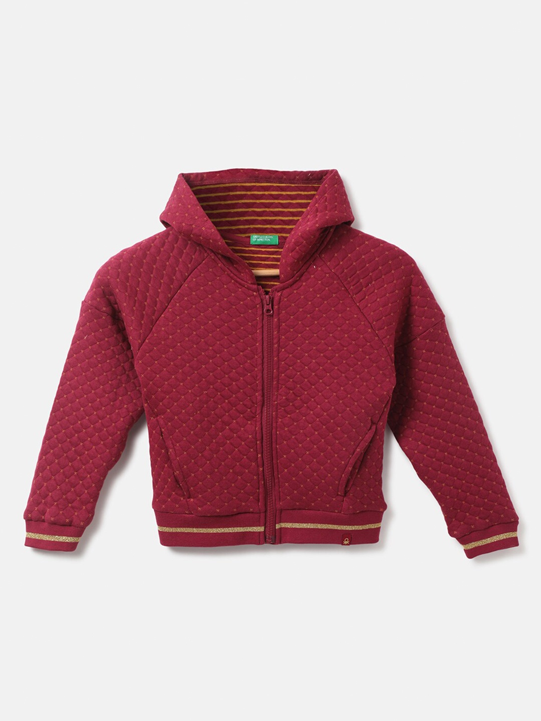 

United Colors of Benetton Girls Red Round Neck Cotton Sweatshirt