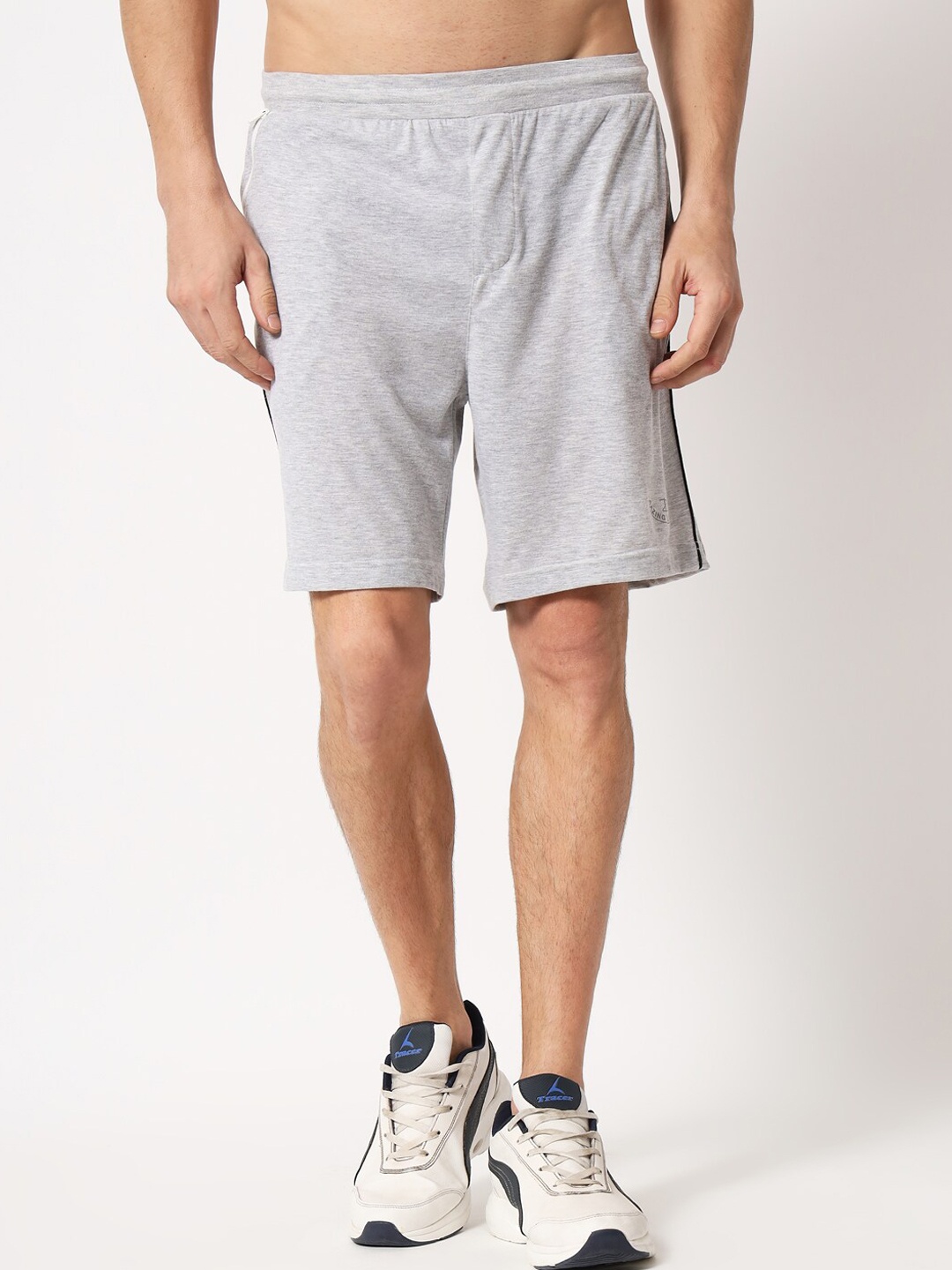 

Aazing London Men Grey Solid Cotton Sports Shorts