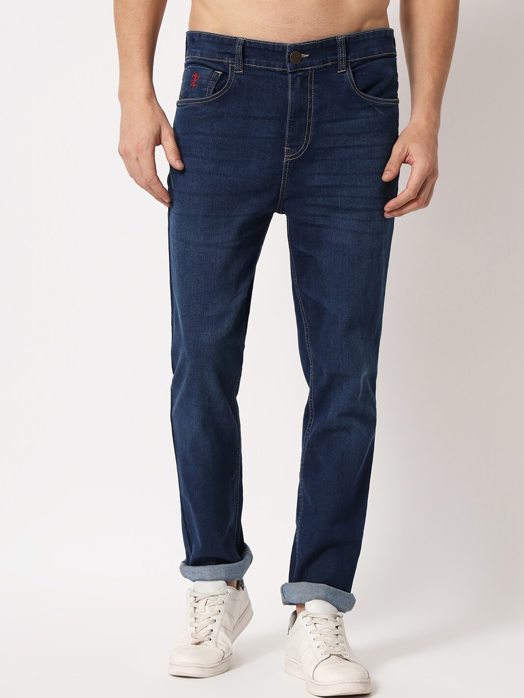 

Aazing London Men Blue Jean Slim Fit Light Fade Acid Wash Stretchable Jeans