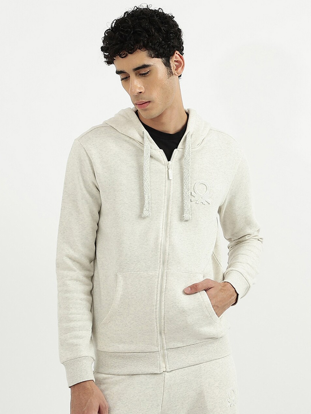 

United Colors of Benetton Men Grey Sweatshirt