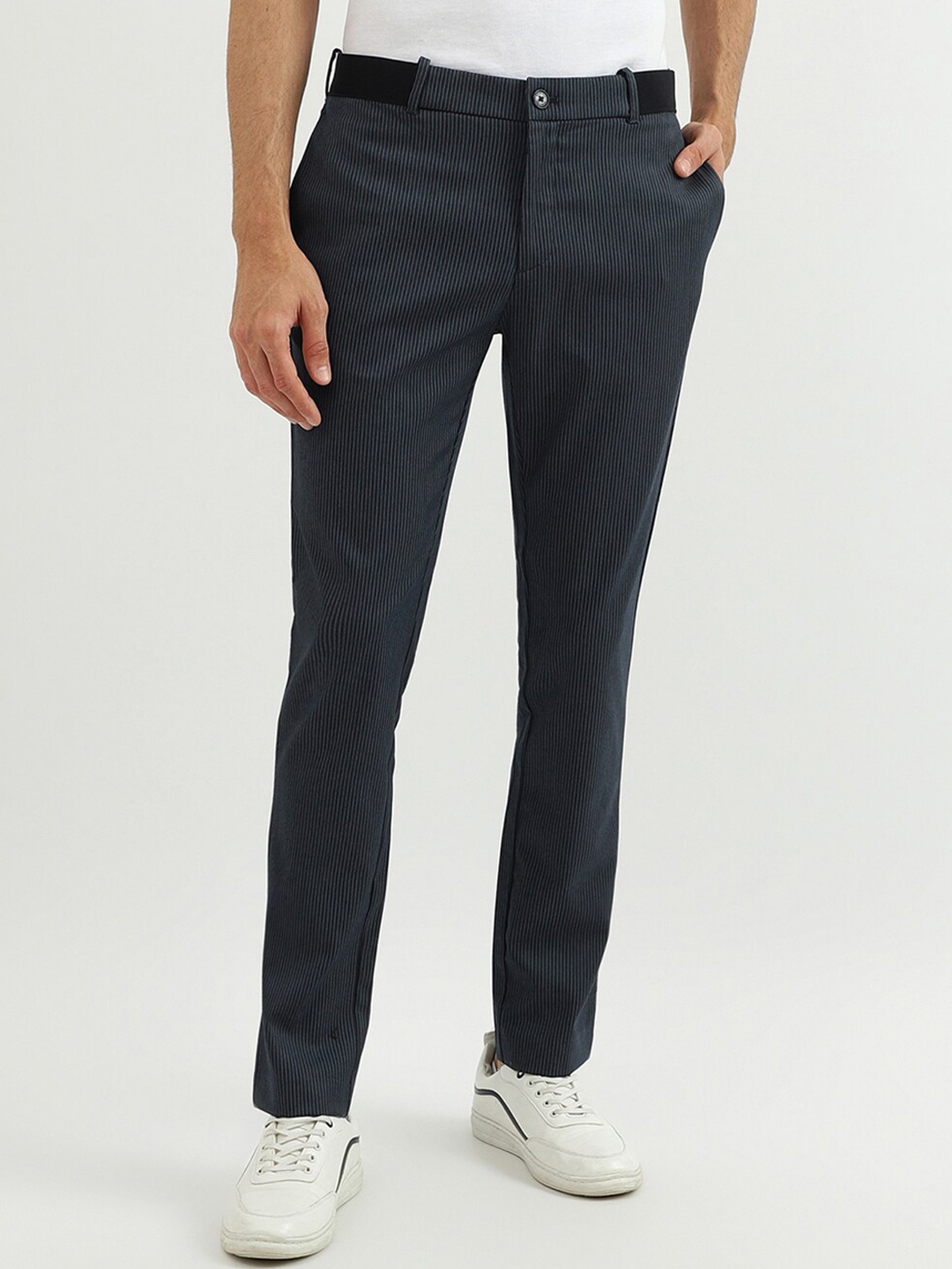 

United Colors of Benetton Men Blue Slim Fit Trousers