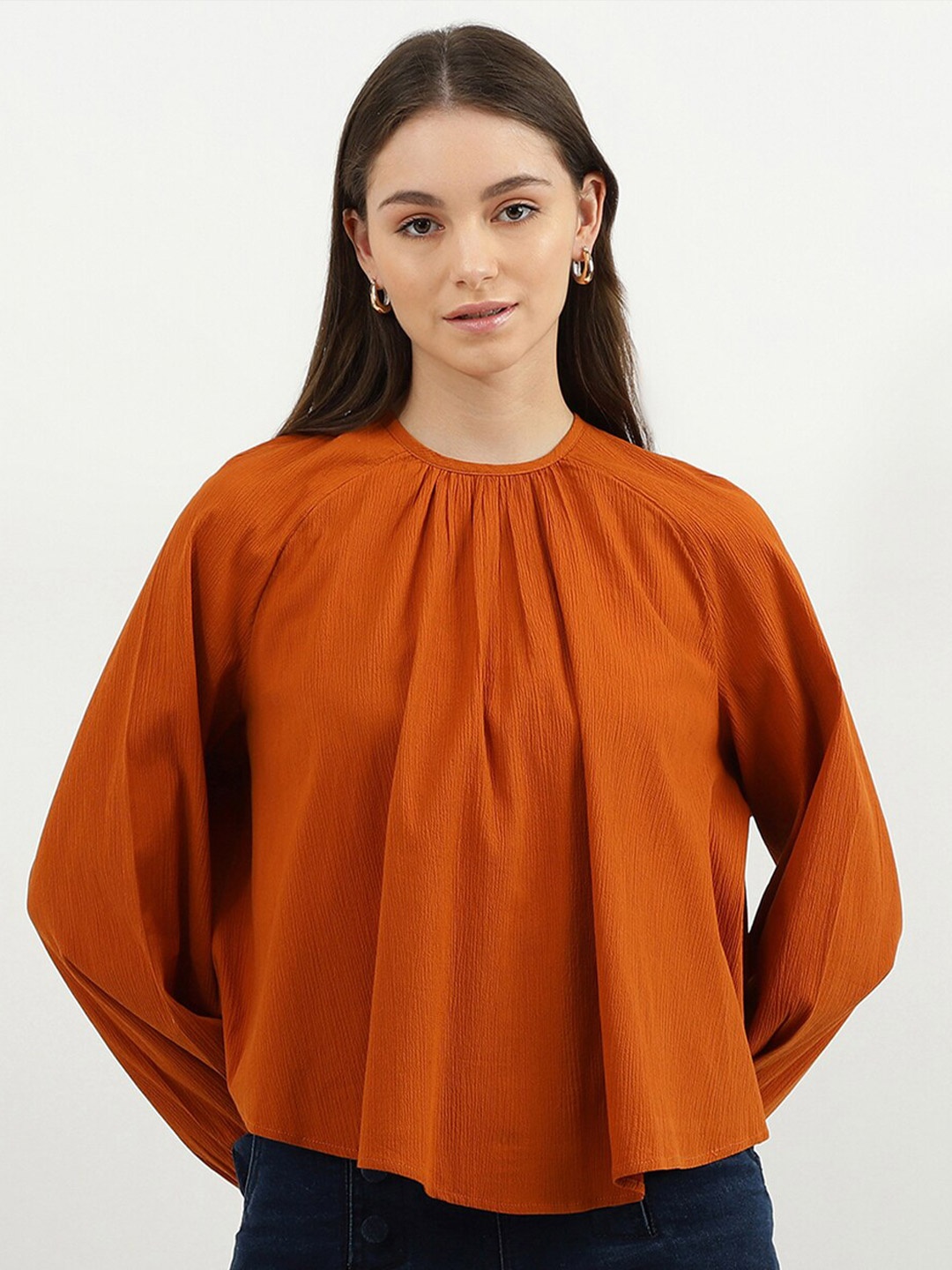 

United Colors of Benetton Women Brown Solid Top