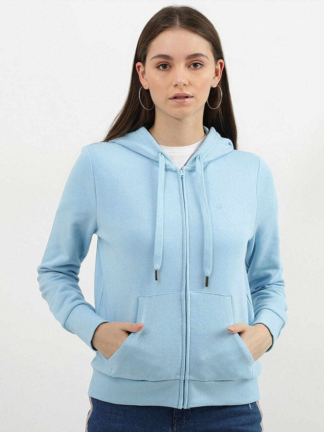 

United Colors of Benetton Women Blue Sweatshirt