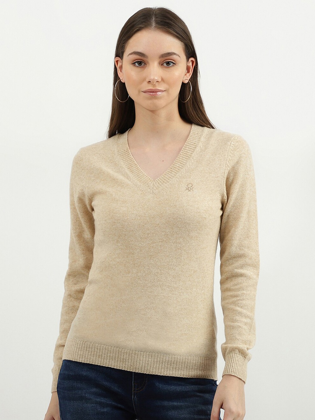 

United Colors of Benetton Women Beige Pullover