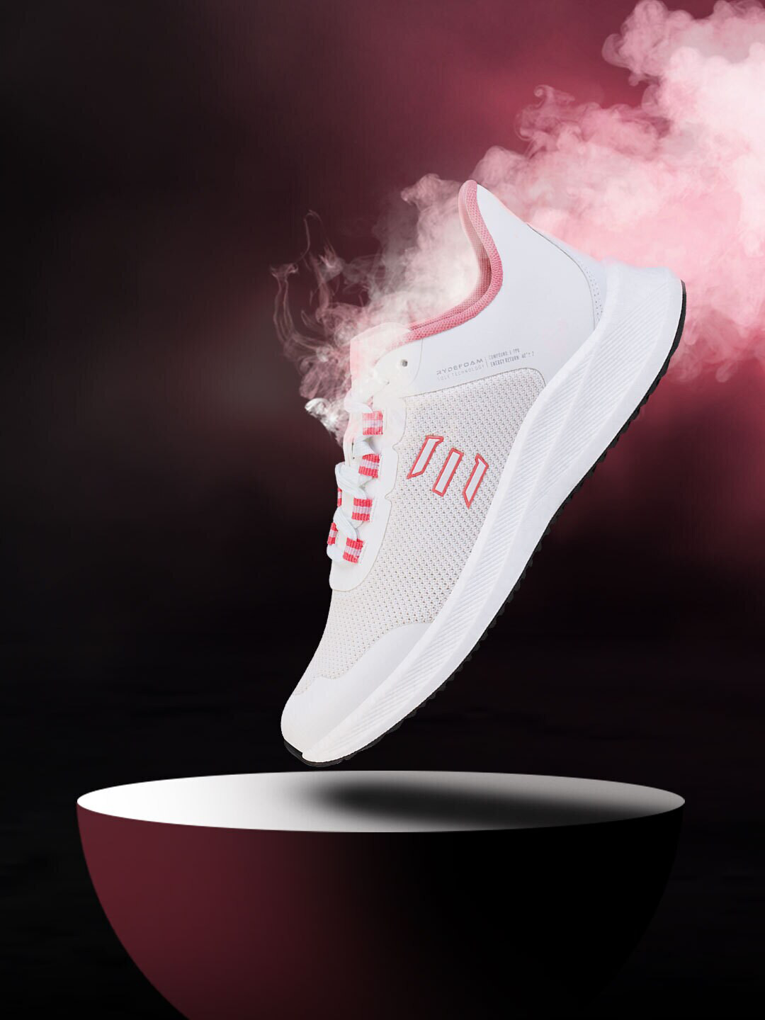 

ELEVAR Women White & Pink FLYBOLT Running Shoes