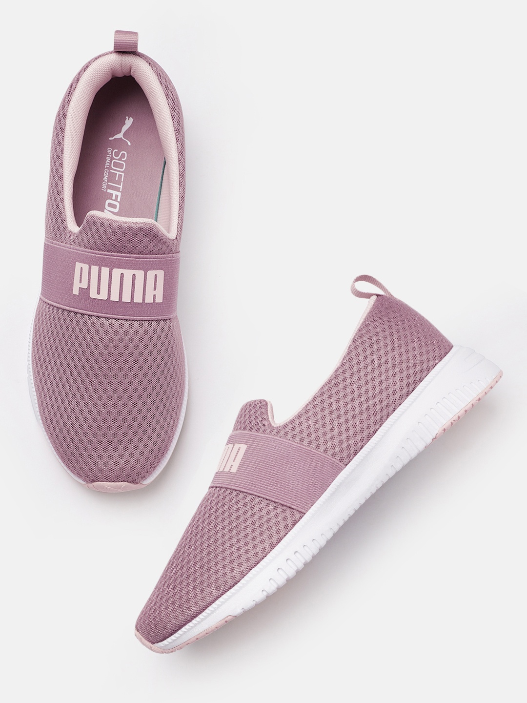 

Puma Unisex Purple Flyer Flex Strap Running Shoes