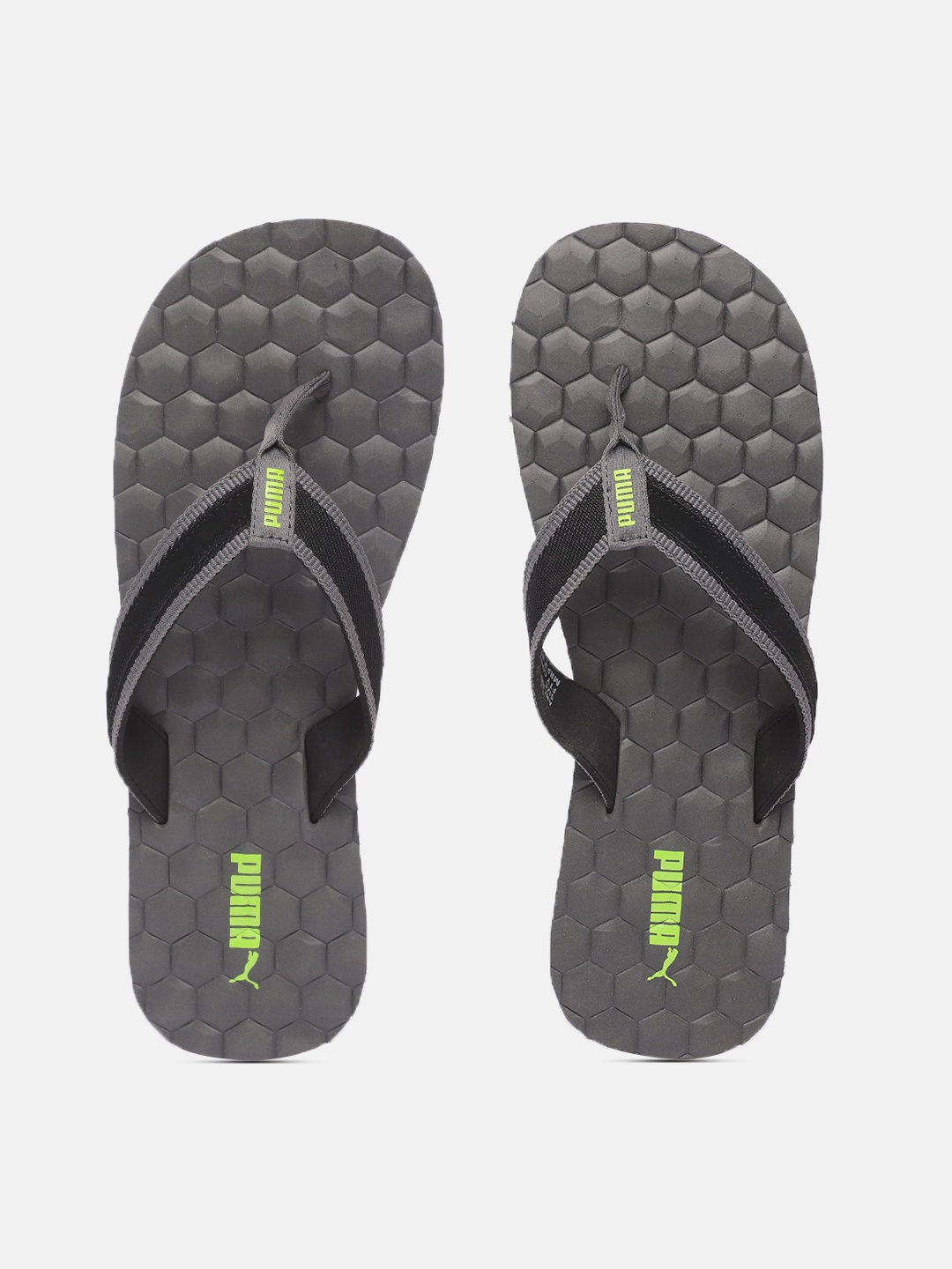 

Puma Unisex Grey & Black Fudge Thong Flip-Flops