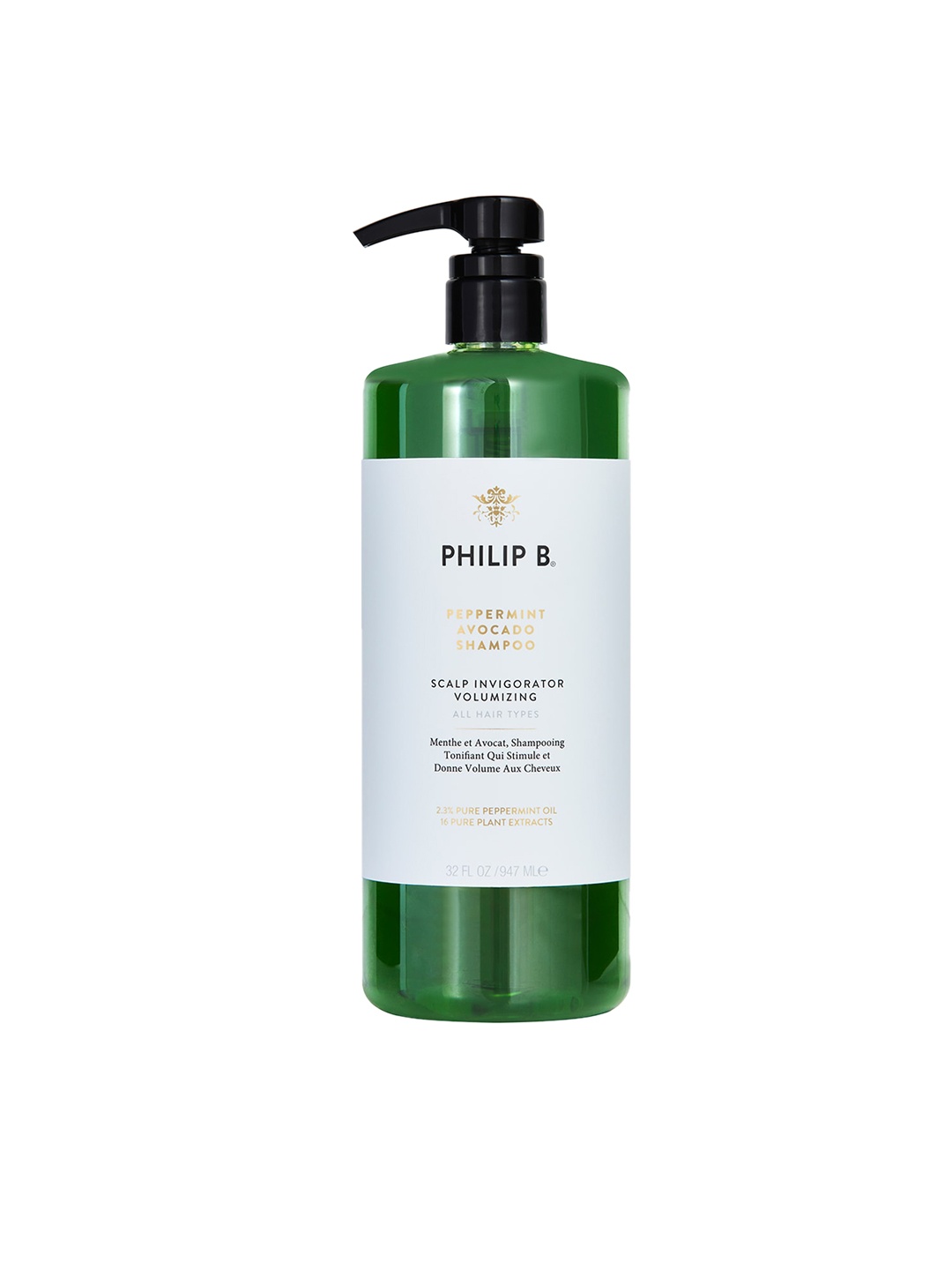 

Philip B Peppermint Avocado Scalp Invigorator Volumizing Shampoo - 947ml, Green