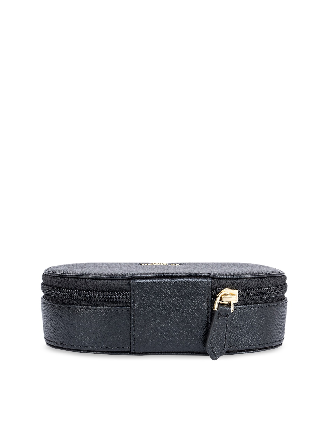 

Da Milano Women Black Textured Leather Travel Pouch