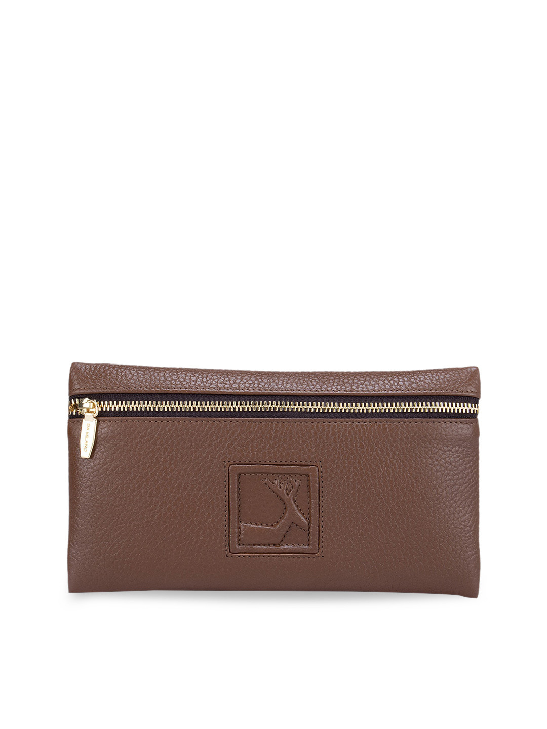 

Da Milano Brown Textured Travel Pouch