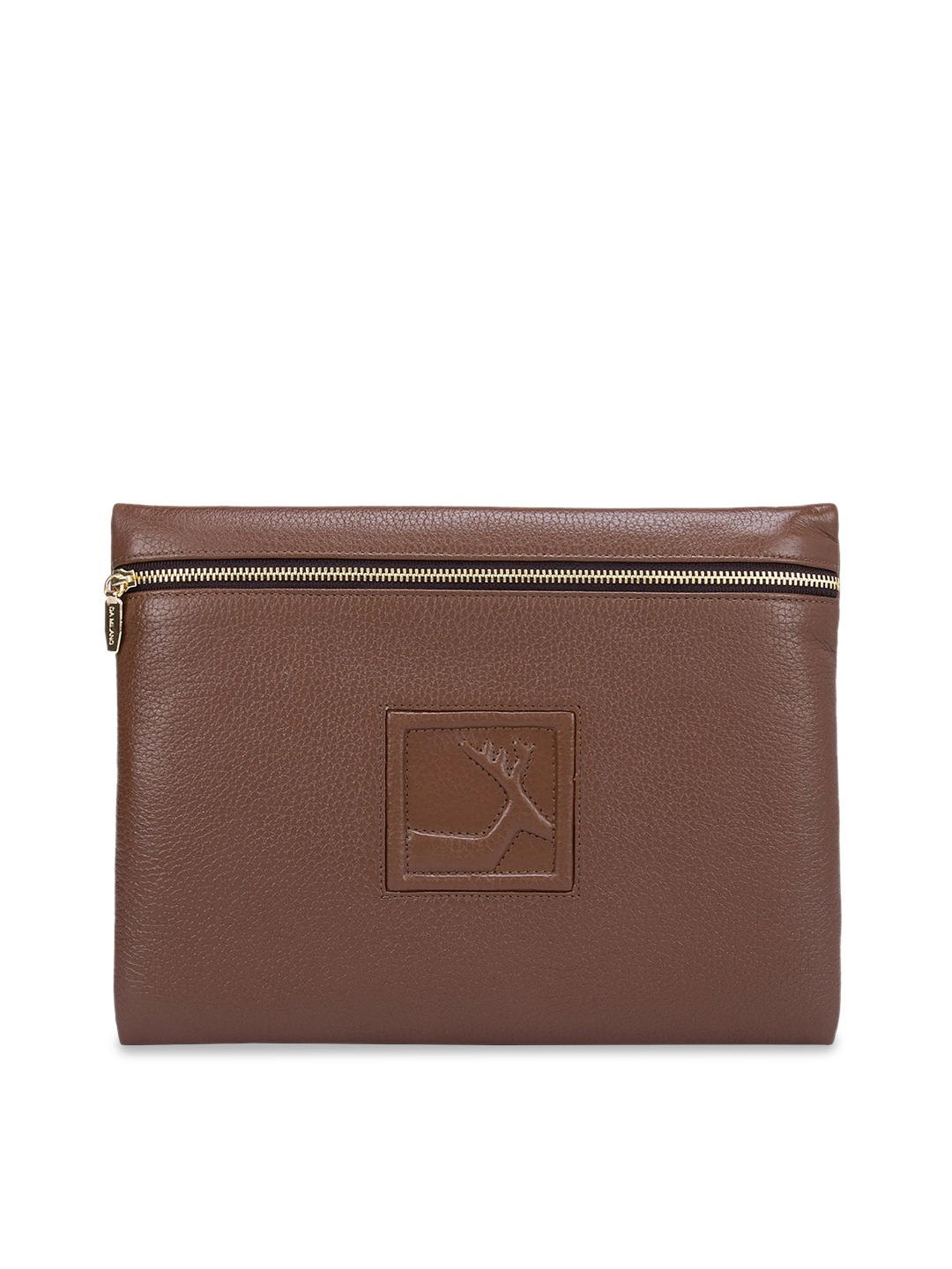 

Da Milano Brown Solid Travel Pouch
