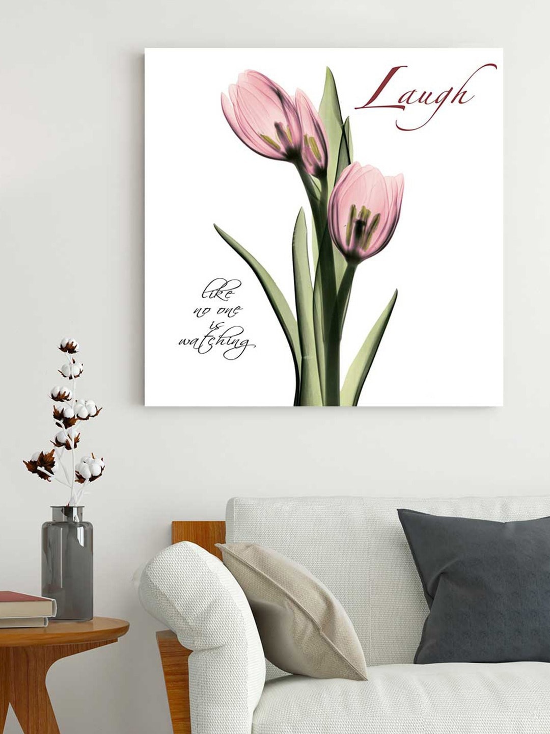 

Art Street Pink Floral Painted Wall Art