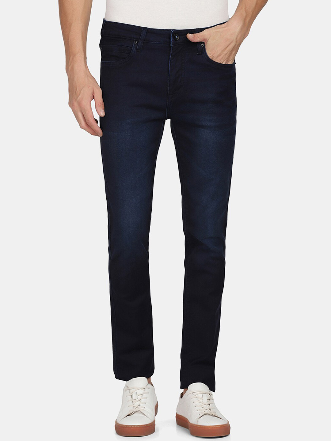 

Blackberrys Men Blue Skinny Fit Low-Rise Stretchable Jeans