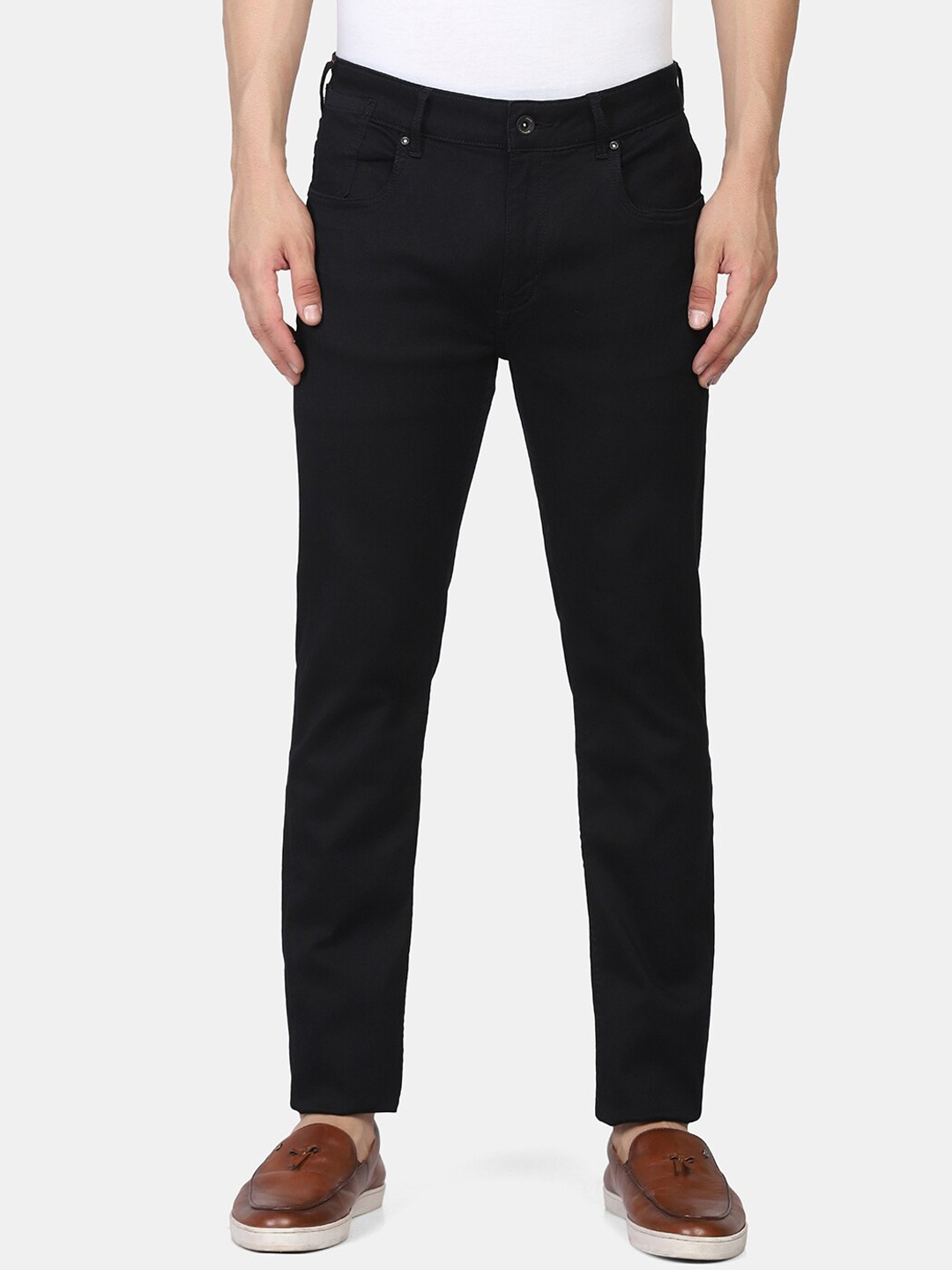 

Blackberrys Men Black Skinny Fit Low-Rise Stretchable Jeans