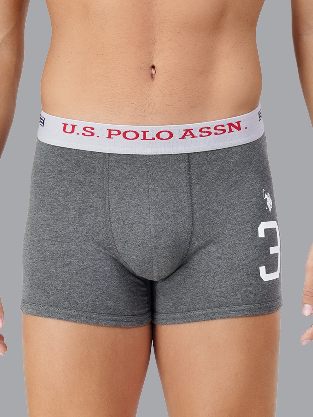 

U.S. Polo Assn. Men Solid Trunk, Grey