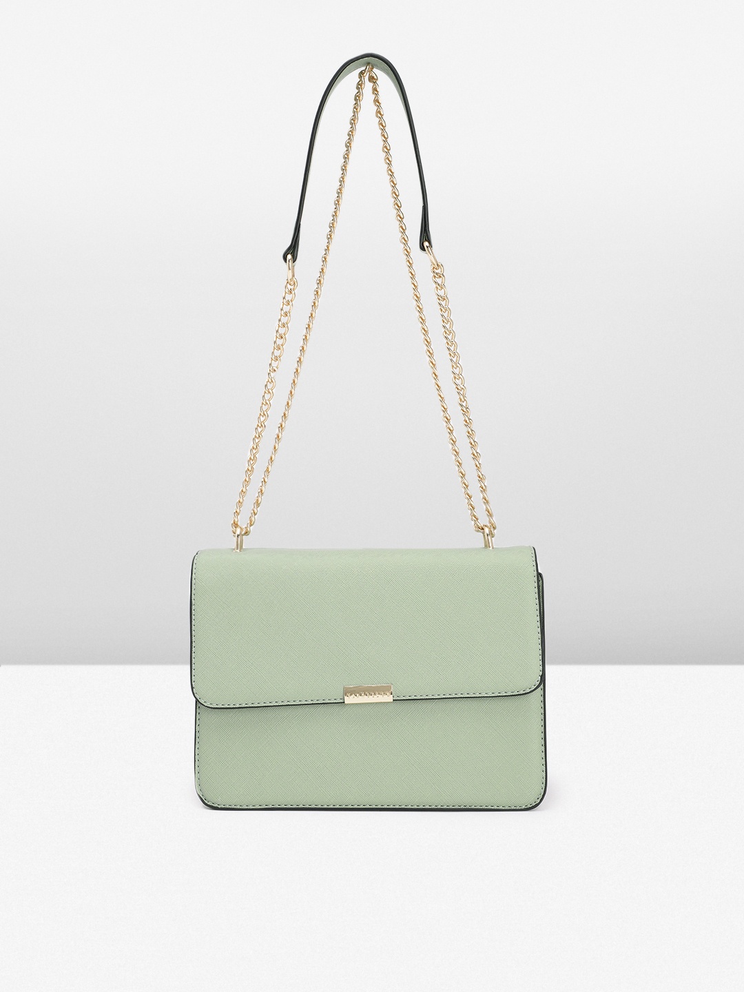 

Van Heusen Solid PU Structured Sling Bag, Green
