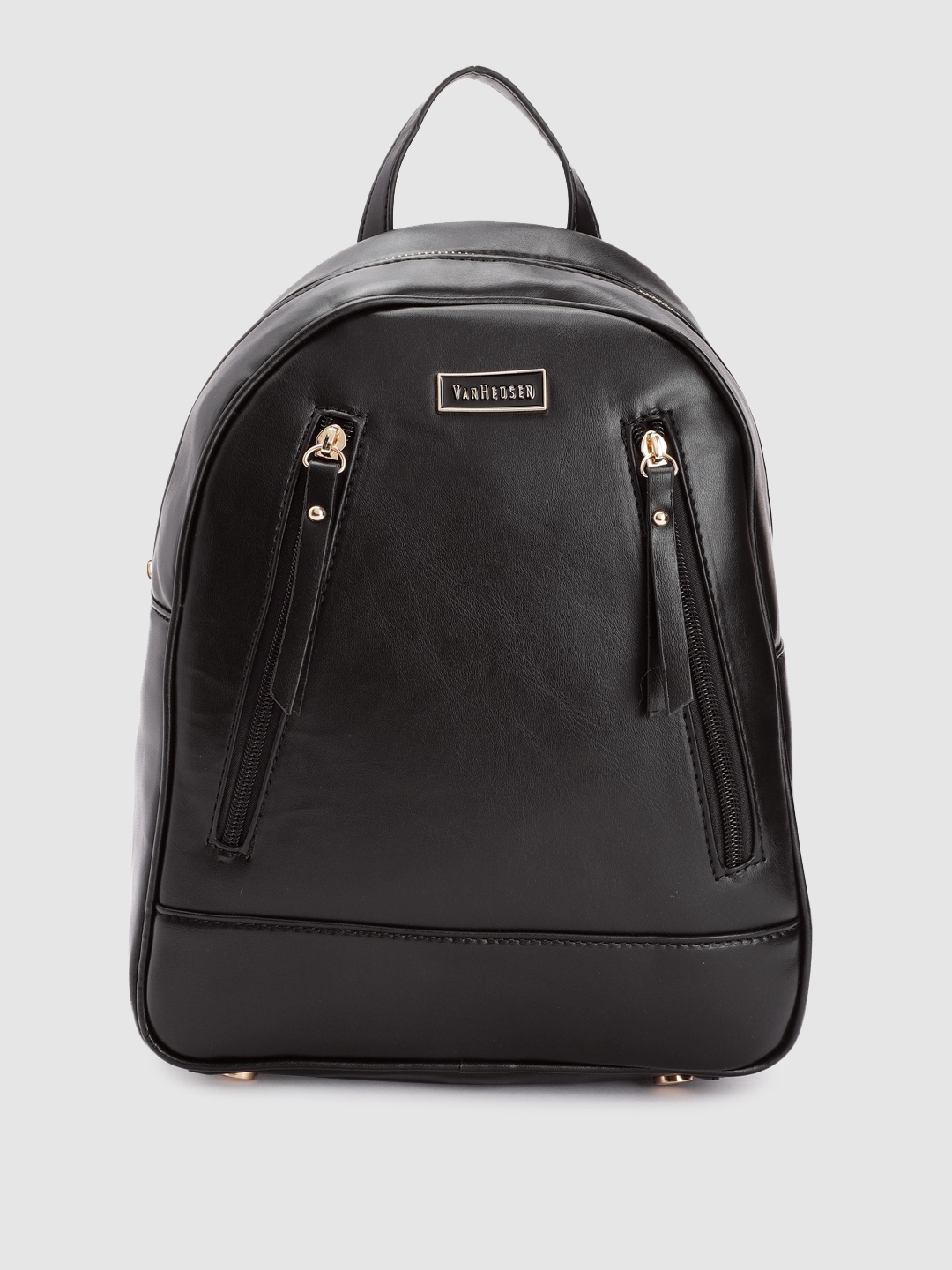 

Van Heusen Women Solid Backpack, Black