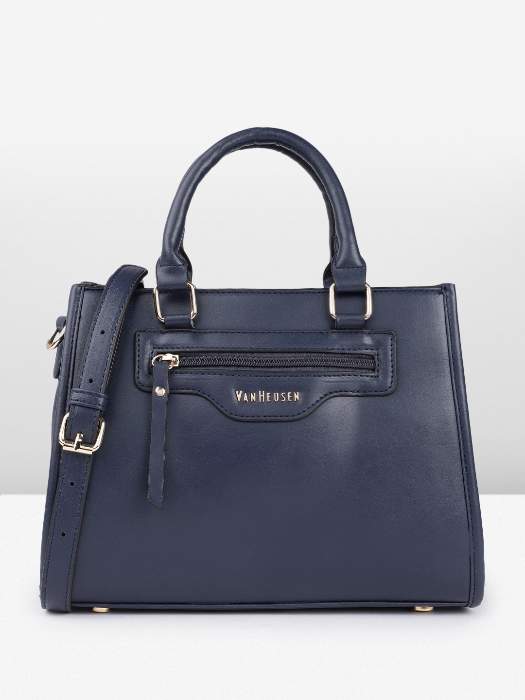 

Van Heusen Structured Handheld Bag, Navy blue
