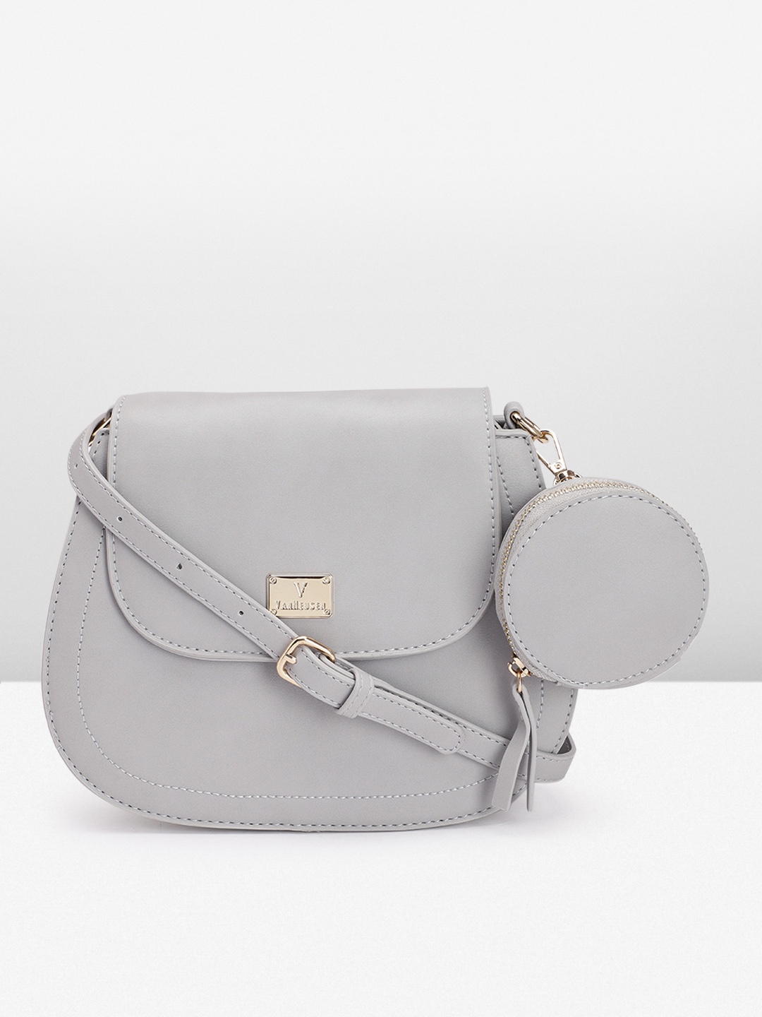 

Van Heusen Solid Sling Bag, Grey