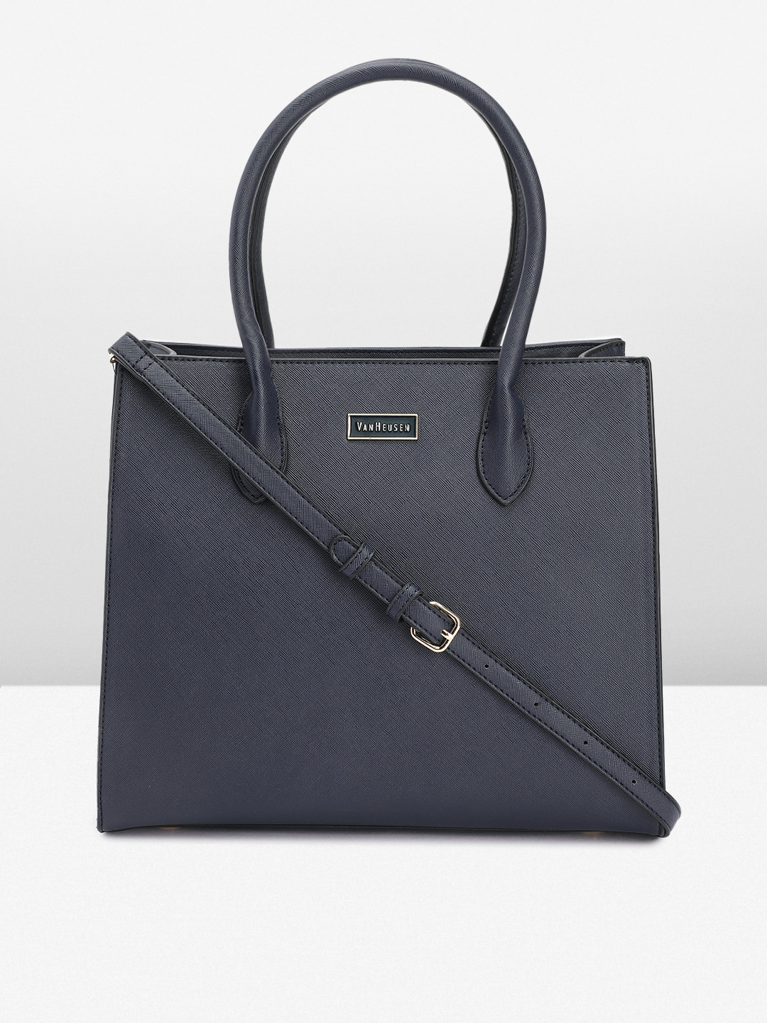 

Van Heusen Structured Shoulder Bag, Navy blue