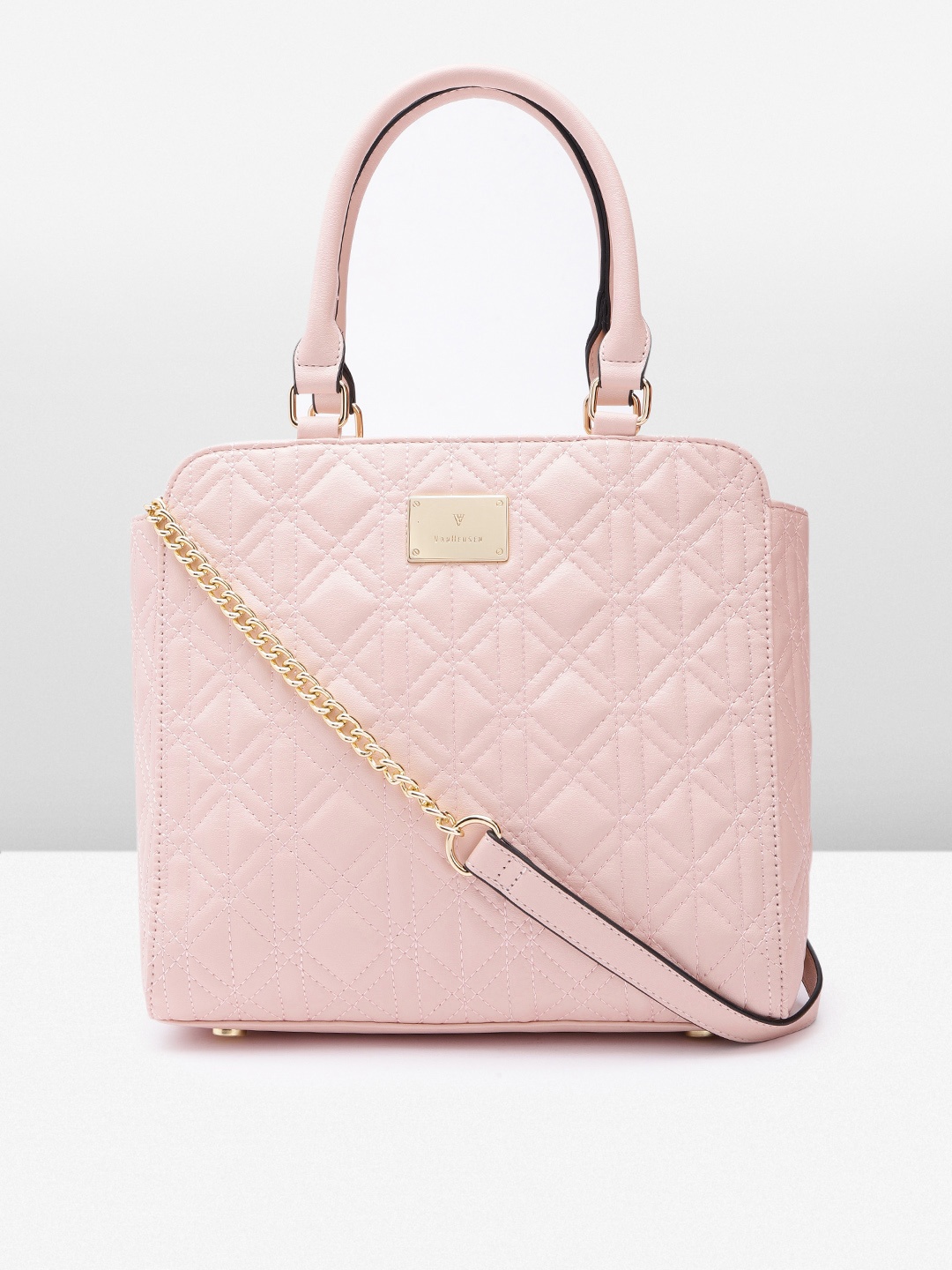 

Van Heusen Structured Shoulder Bag with Quilted Detail, Pink