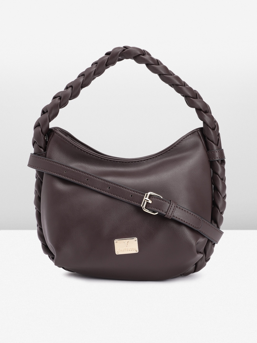 

Van Heusen Solid Hobo Bag, Coffee brown