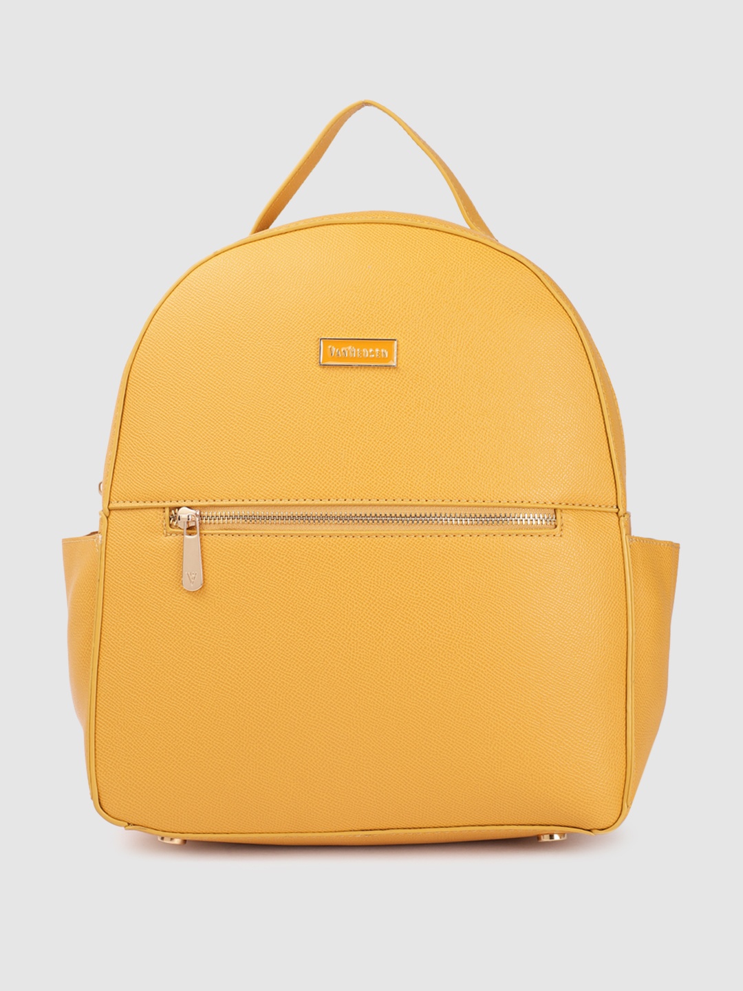 

Van Heusen Women Solid Backpack, Yellow