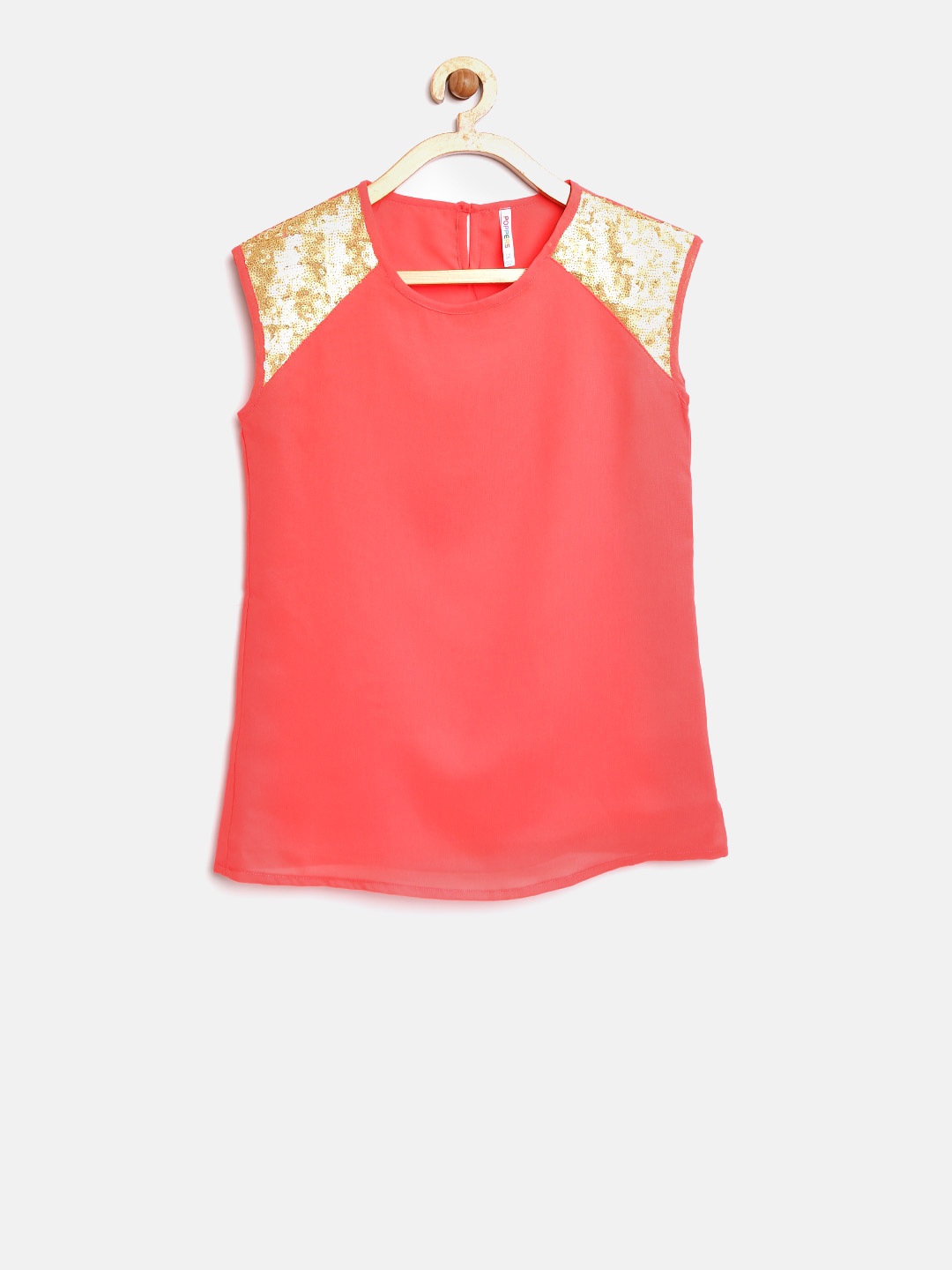 

POPPERS by Pantaloons Girls Neon Orange Top