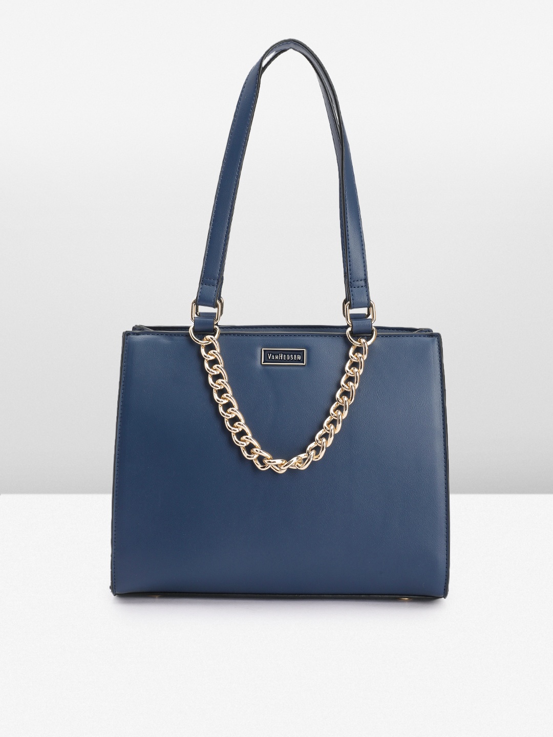 

Van Heusen Structured Shoulder Bag, Navy blue
